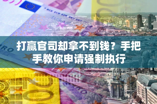 北京打赢官司却拿不到钱？手把手教你申请强制执行