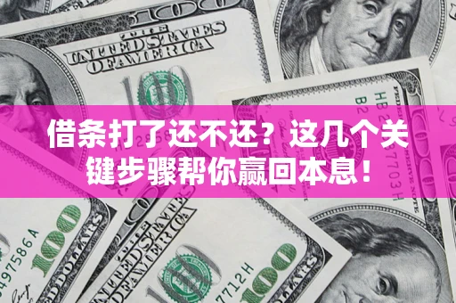 北京借条打了还不还？这几个关键步骤帮你赢回本息！