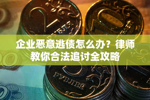 北京企业恶意逃债怎么办？律师教你合法追讨全攻略
