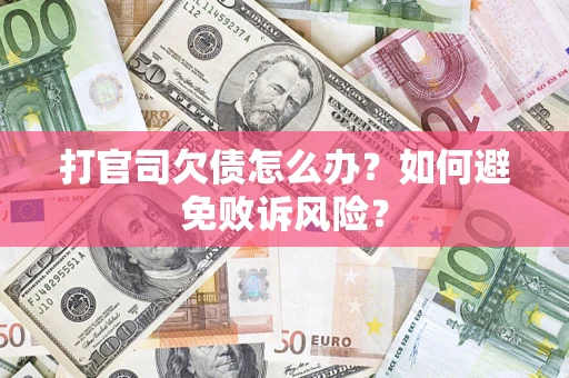 北京打官司欠债怎么办？如何避免败诉风险？