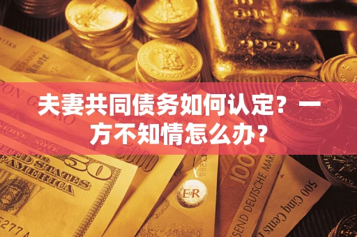 北京夫妻共同债务如何认定？一方不知情怎么办？