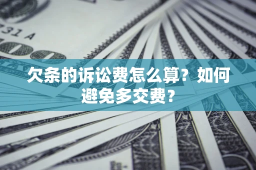 北京欠条的诉讼费怎么算？如何避免多交费？