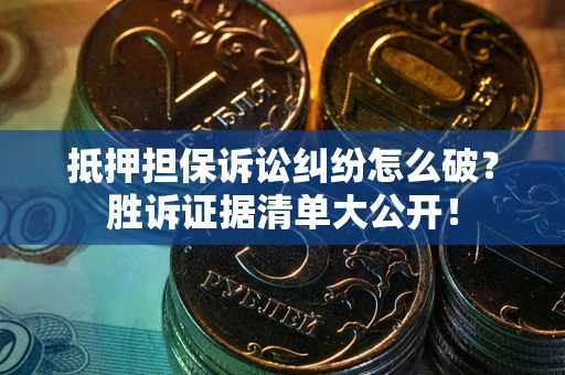 北京抵押担保诉讼纠纷怎么破？胜诉证据清单大公开！
