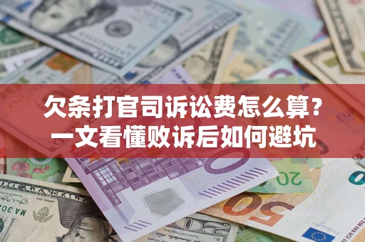 北京欠条打官司诉讼费怎么算？一文看懂败诉后如何避坑